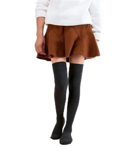 Wool Warm Socks Thigh High Socks for Women Cotton Over the Knee Thigh Long Boot Stocks Leg Warmers Women Socks for Cold Weather Socks for School,College, office