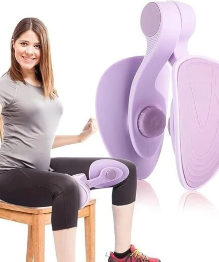 Pelvic Floor Muscle Trainer, Purple, Multi-Functional Exercise Equipment for Hip, Thigh, Back Training, 8.1x7.1x6.3 Inch (Thigh Master)