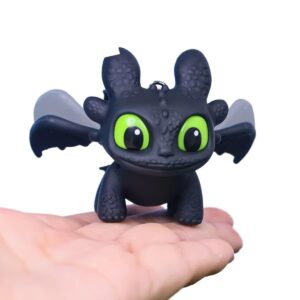Night Fury Dragon Keychain