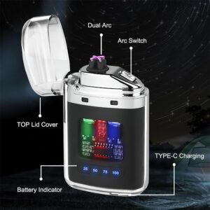 Stylish Dual Arc Electric Lighter