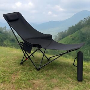 Foldable Camping Chair with Footrest